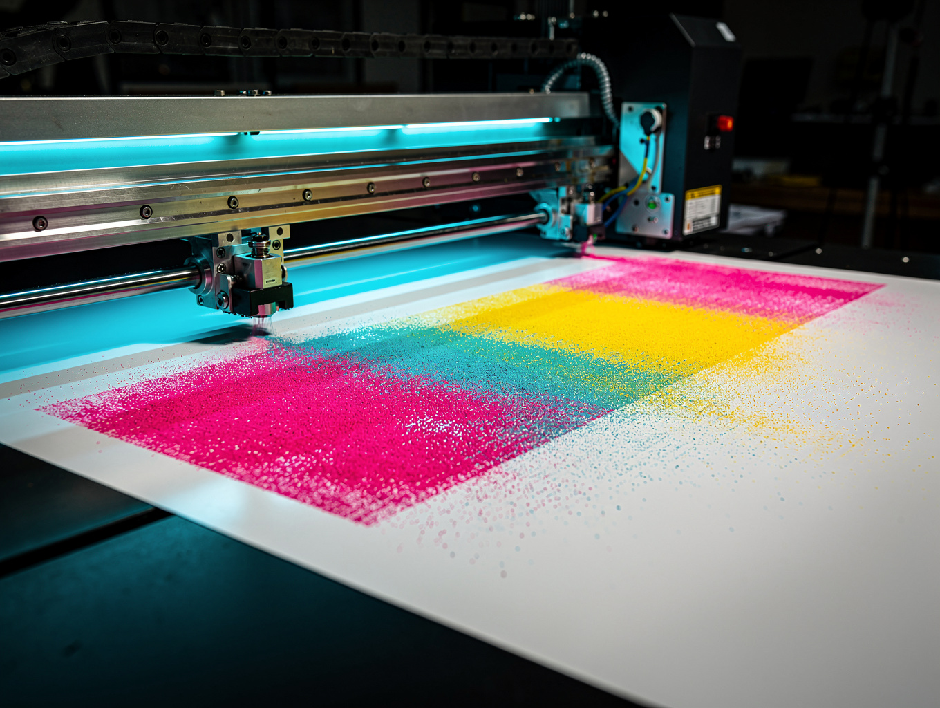 Professional 12-color pigment ink printing process detail
