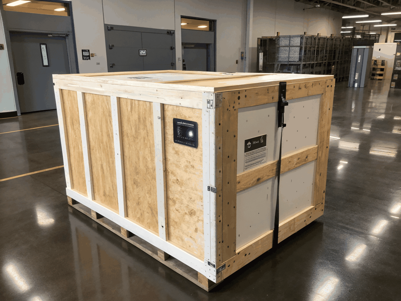 Secure custom crating for international fine art shipping